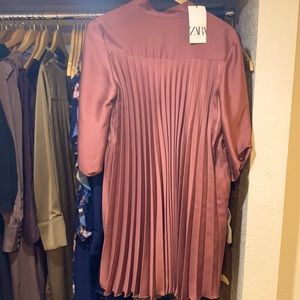 Zara satin effect XL dress with belt loops